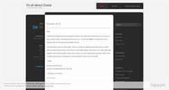 Desktop Screenshot of itsallaboutgrace.wordpress.com