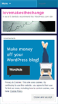 Mobile Screenshot of lovemakesthechange.wordpress.com