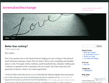 Tablet Screenshot of lovemakesthechange.wordpress.com