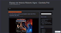 Desktop Screenshot of antoniovigne.wordpress.com