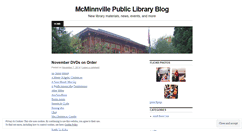 Desktop Screenshot of mcminnvillepubliclibrary.wordpress.com