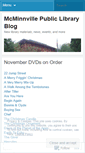 Mobile Screenshot of mcminnvillepubliclibrary.wordpress.com