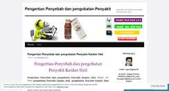 Desktop Screenshot of pengertianpenyebabdanpengobatanherbalkankerhati17.wordpress.com