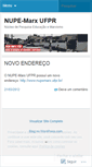 Mobile Screenshot of nupemarx.wordpress.com