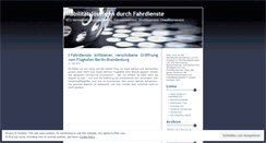 Desktop Screenshot of fahrdienst.wordpress.com