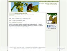 Tablet Screenshot of halifaxhoneybees.wordpress.com