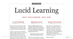 Desktop Screenshot of lucidlearning.wordpress.com