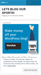 Mobile Screenshot of letsblogoursports.wordpress.com