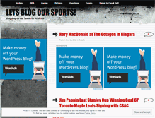 Tablet Screenshot of letsblogoursports.wordpress.com