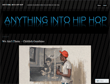 Tablet Screenshot of anythingintohiphop.wordpress.com