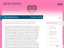 Tablet Screenshot of beingjessica.wordpress.com