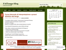 Tablet Screenshot of faitango.wordpress.com