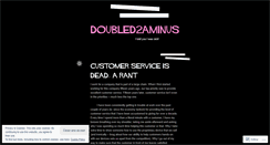 Desktop Screenshot of doubled2aminus.wordpress.com