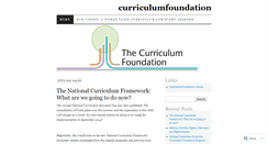 Desktop Screenshot of curriculumfoundation.wordpress.com