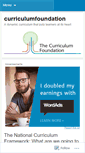 Mobile Screenshot of curriculumfoundation.wordpress.com