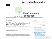 Tablet Screenshot of curriculumfoundation.wordpress.com