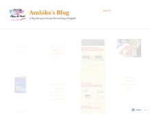 Tablet Screenshot of amhika.wordpress.com