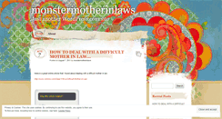 Desktop Screenshot of monstermotherinlaws.wordpress.com