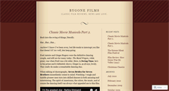 Desktop Screenshot of bygonefilms.wordpress.com