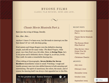 Tablet Screenshot of bygonefilms.wordpress.com