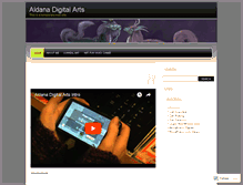 Tablet Screenshot of aldanadigitalarts.wordpress.com