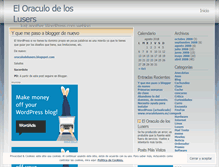 Tablet Screenshot of oraculodelusers.wordpress.com