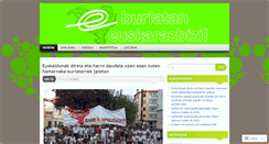 Desktop Screenshot of burlataeuskarazbizi.wordpress.com
