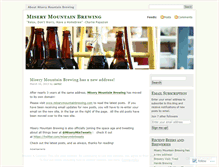 Tablet Screenshot of miserymountainbrewing.wordpress.com