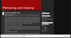 Desktop Screenshot of memexing.wordpress.com