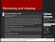 Tablet Screenshot of memexing.wordpress.com