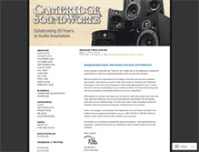 Tablet Screenshot of cambridgesoundworks.wordpress.com