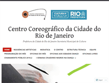 Tablet Screenshot of centrocoreografico.wordpress.com