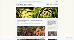 Desktop Screenshot of healthyabundance.wordpress.com