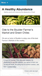 Mobile Screenshot of healthyabundance.wordpress.com