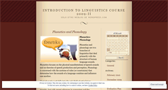 Desktop Screenshot of introductiontolinguistics2009ii.wordpress.com