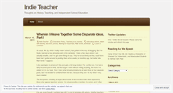 Desktop Screenshot of indieteacher.wordpress.com