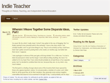 Tablet Screenshot of indieteacher.wordpress.com