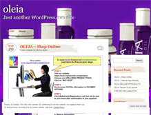 Tablet Screenshot of oleia.wordpress.com