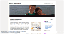 Desktop Screenshot of ifyoucantbeatem.wordpress.com