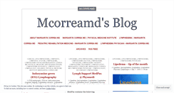 Desktop Screenshot of mcorreamd.wordpress.com