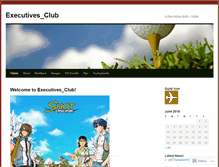 Tablet Screenshot of execclub.wordpress.com