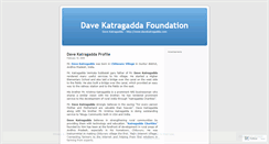 Desktop Screenshot of katragaddafoundation.wordpress.com