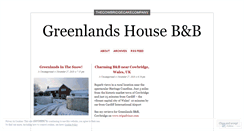 Desktop Screenshot of greenlandshouse.wordpress.com