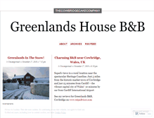 Tablet Screenshot of greenlandshouse.wordpress.com