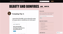 Desktop Screenshot of beautyandbonfires.wordpress.com