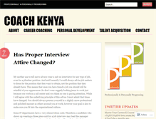 Tablet Screenshot of coachkenya.wordpress.com