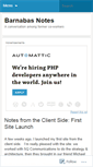 Mobile Screenshot of barnabasnotes.wordpress.com
