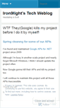 Mobile Screenshot of iron9light.wordpress.com