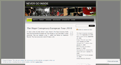 Desktop Screenshot of nevergoinside.wordpress.com