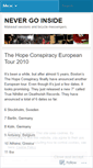 Mobile Screenshot of nevergoinside.wordpress.com